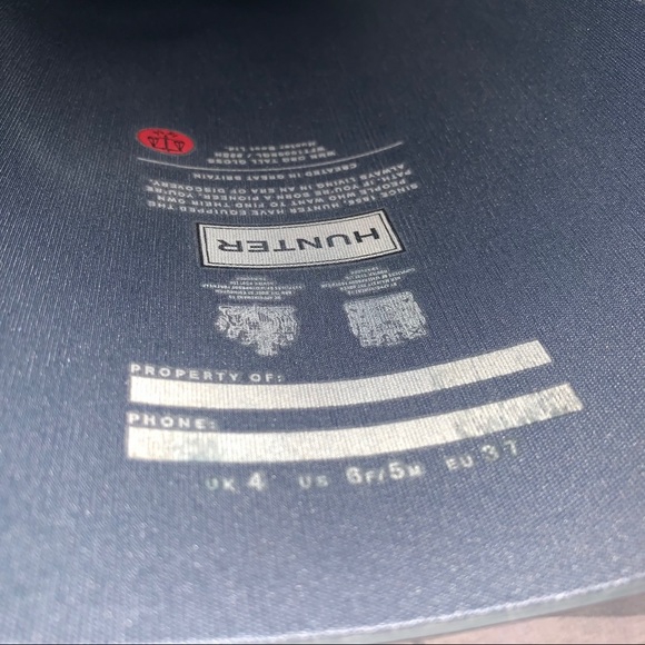 Tall Grey Glossy Hunter Boots - Picture 6 of 9